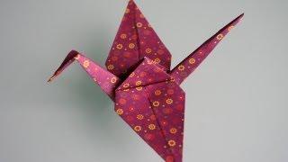 Origami Kranich crane