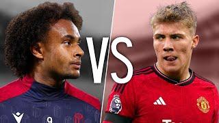 Joshua Zirkzee VS Rasmus Hojlund - Who Is Better? - Crazy Goals Skills & Dribbles - 2024 - HD