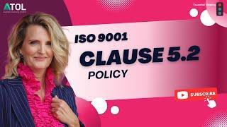 ISO 9001 Clause 5.2 Policy | Auditor Training Online
