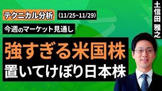 強すぎる米国株に付いていけない日本株。エヌビディア決算は期待上回れず＜チャートで振り返る先週の株式市場と今週の見通し＞【テクニカル分析】（土信田 雅之）【楽天証券 トウシル】