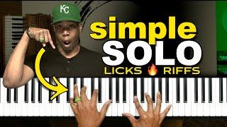 Simple Piano Solo Licks & Riffs for Beginners | How to SOLO!