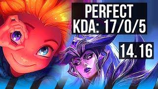 ZOE vs SYNDRA (MID) | 17/0/5, Legendary, 6 solo kills | EUW Master | 14.16