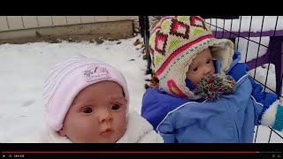 Reborn Toddler Saige Noelle & Evangeline's Snowy Afternoon Routine