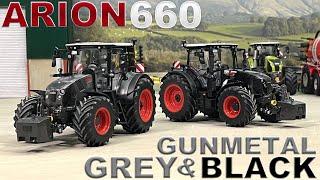 LIMITED EDITION CLAAS ARION 660s in GUNMETAL GREY & BLACK by WIKING