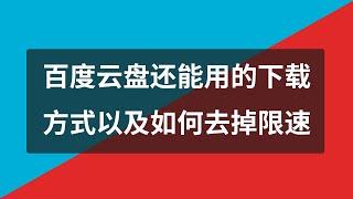 目前情况下哪种百度云还能快速下载？如何去掉限速？