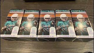 Ripped & Review 5 Football Collectors Edge Mystery Boxes from Walgreens 1 : 4 Hit