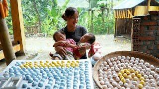 How to make banh troi to sell at the market - grow mushrooms at home with your children