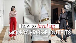 Three Simple Rules to Level Up MONOCHROME Outfits [Basics of Style]