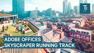 Adobe's new London office has a rooftop running track