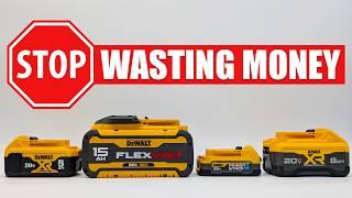 Your BUYING and USING DeWALT 20V & FLEXVOLT Batteries ALL WRONG!