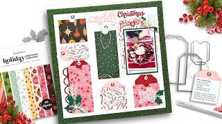 Die Cutting TRICKS & Interactive Christmas Scrapbook Layout Tutorial! | Scrapbook.com