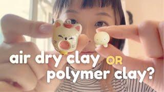 air dry clay vs polymer clay - choosing the right clay 