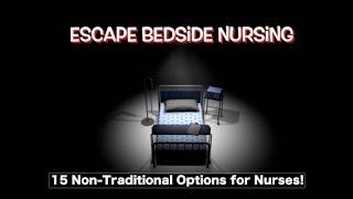 Nursing Beyond the Bedside I Non-clinical jobs, corporate nursing jobs even jobs for ex nurses!