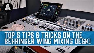 Top 5 Recording Tips On The Behringer Wing Digital Mixing Console!