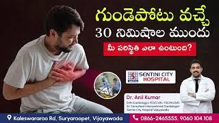 What are the symptoms that are during the 30 minutes before the heart attack | Sentini City Hospital