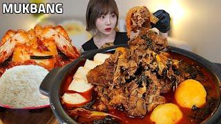 더위 먹기전에 땡초 듬뿍 감자탕 먹방 pork back-bone stew MUKBANG