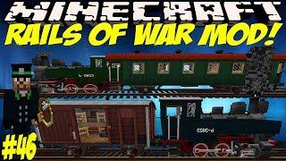 Супер поезда в Minecraft!Обзор мода Minecraft "Rails of War"