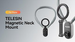 Transform Your Experience with TELESIN's Magnetic Neck Mount for Phones!