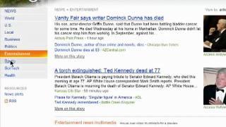 Finding news and videos on Bing