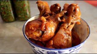 The practice of delicious chicken drumsticks