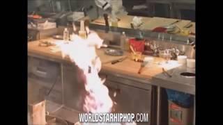 Gordon Ramsay getting pissed off at a burnt pan