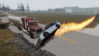 Trolling people with burning cars in Anomic lol