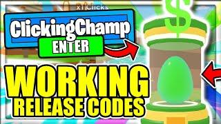 ALL *NEW* SECRET OP WORKING CODES! Roblox Clicking Champions