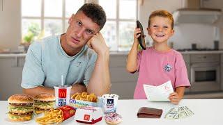 I let my son order my food for a day