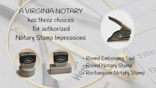 What are the Virginia notary stamps and seals