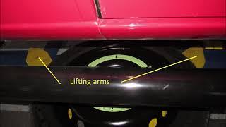 How to break a tire bead with a car lift