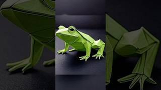 How to Make the World’s Best Origami frog  ️” #origami #frog