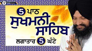 5 ਪਾਠ- ਸੁਖਮਨੀ ਸਾਹਿਬ || सुखमनी साहिब||Sukhmani Sahib || Bhai Harcharan Singh Khalsa Hazoori Ragi