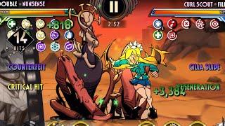 The Mighty Curl Scout vs nun - Skullgirls Mobile