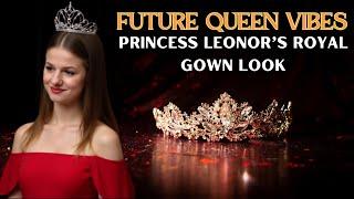 Future Queen Vibes! Princess Leonor’s Royal Gown Look #leonor #royal #queen #futurequeen