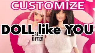 CUSTOMIZE DOLL LIKE YOU! BARBIE HAIR REROOT TUTORIAL FINAL!!