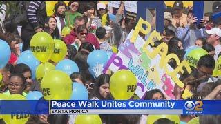 A Thousand March And Rally For Peace In  Santa Monica