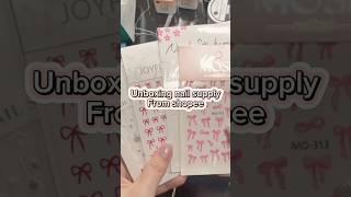 Unboxing Nail supply from shopee #nails #nailbeginners #selfnails #shopeenailhaul #nailtherapy