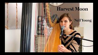 Harvest Moon - Neil Young (Harp Cover // Pia Salvia)