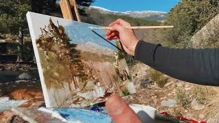 ️#PINTURA AL AIRE LIBRE en la SIERRA DE MADRID | #óleo sobre #lienzo | IMPRESIONISMO.