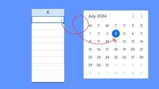 How to Insert Date Picker in Google Sheets 2024