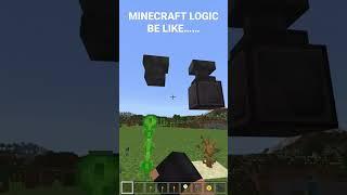 Minecraft Logic Be Like…. #shorts #minecraft #minecraftshorts #minecraftedit #minecraftmeme