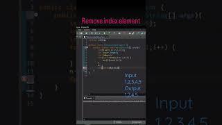 How to remove array index element in java