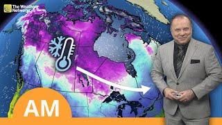 Canada's National Forecast: Snow and Ice Make for Tricky Travel Across the West | #WeatherAM