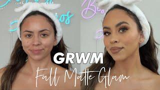 GRWM : all matte fall + winter makeup routine ( warm tones )