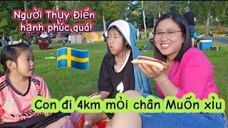 331/Ba mẹ con đạp xe 4km Tìm chỗ Vui chơi tận Hưởng Miễn Phí ở Bắc Âu