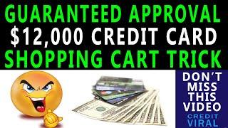 Guaranteed $12000 Credit Card Approval | Shopping Cart Trick Tutorial | Credit Viral