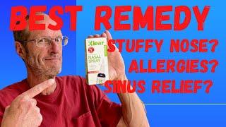 Remedy For Allergies Sinus Infections Stuffy Nose. DRUG FREE XLEAR Nasal Spray Review.