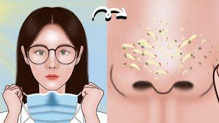 Satisfying Full Blackhead Treatment At Home! ASMR skincare animation丨Meng's Stop Motion