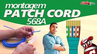 Montagem de Cabo de Rede Patch Cord Furukawa T568A