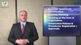 Process of setting up a business enterprise